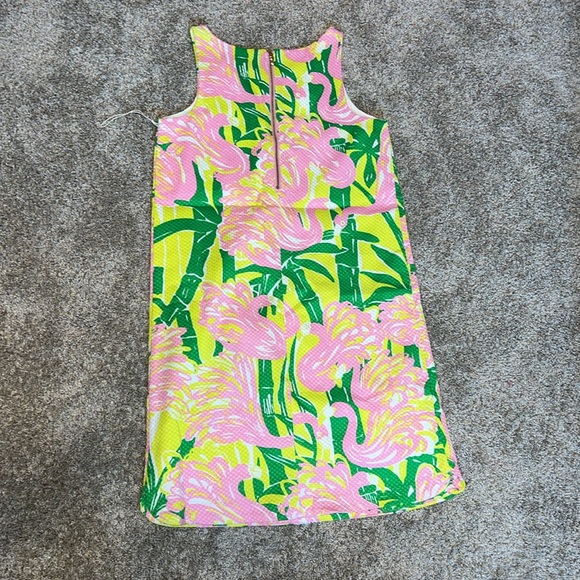 NWOT Lilly Pulitzer for Target Pink Flamingo Fan Dance Shift Dress SIZE XL - Picture 4 of 10